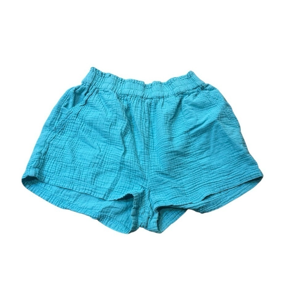 Women's Blue Casual GOA Shorts by Japna cotton Comfort beachwear Large